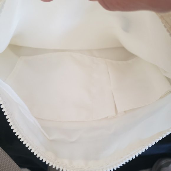 Kipling Womens Bag Davina White Gray Wide Strap Adjustable Nylon 12.5 x 10 - Picture 11 of 13